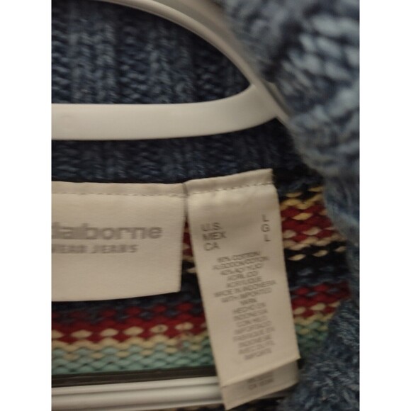 Vintage Liz Claiborne Women Large Ugly Christmas Sweater Tinsel Ornaments - Picture 7 of 15